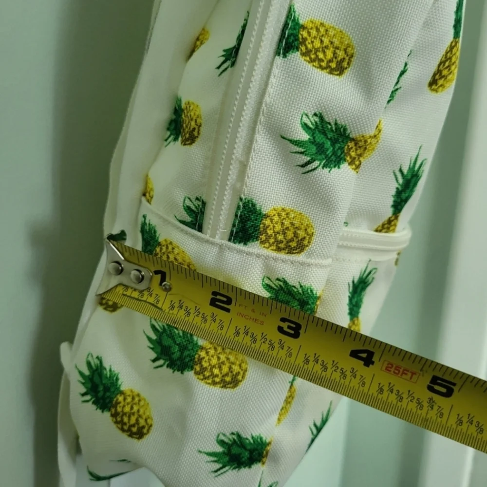 Trans by Jansport‎ Mini Small Pineapple Print Backpack White